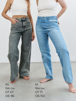 Джинсы Straight fit "Синие" женские