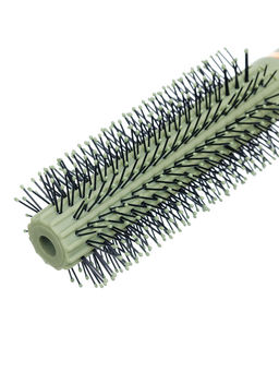 Dewal Beauty Брашинг для волос с пластиковым штифтом серия Магия, d18/40 мм, оливковый  фото 2