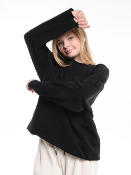 Толстовка для девочки 22-2019 черный - Mini maxi фото 4