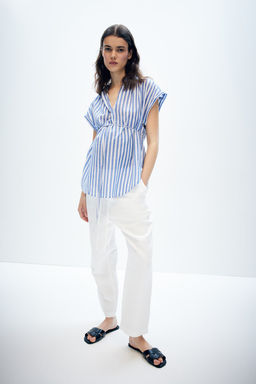 MAMA Blusa con cinturon de anudar - H&m фото 2