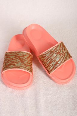 Шлепанцы персиковые