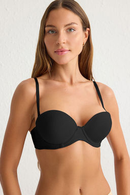 TRENDYOLMILLA Siyah Yumusak Dokulu Micro Push Up/Dolgulu T-Shirt Bra Orme Sutyen THMSS25SU00000  фото 3