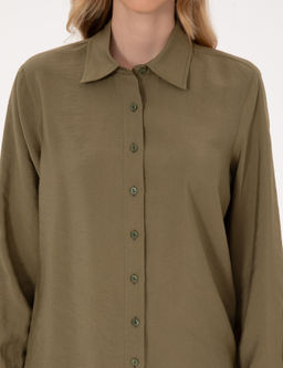 Haki Comfort Fit Uzun Kollu G_mlek - Pierre cardin фото 6