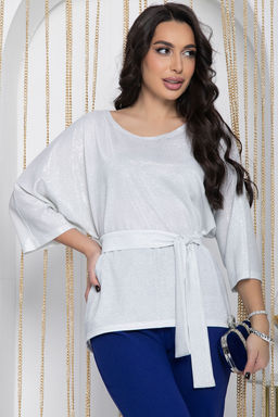 Блуза Праздник души (белая) Б12133 - Lt collection фото 5