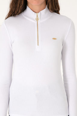 Kad_n Beyaz Sweatshirt Sepette S_rpriz _ndirim - U.s. polo assn фото 6
