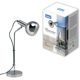 UML-B702 E14 SILVER Светильник настольный, 60W. Цоколь Е14. Механический выключатель. Серебристый. ТМ Uniel - Volpe фото 16