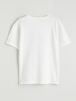 Bask?l? K?sa Kollu Erkek ?ocuk Ti??rt