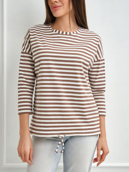 Лонгслив Николь Хлопок 95%, лайкра 5% тельняшка - Ивассорти фото 25