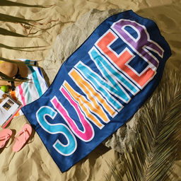 Полотенце пляжное «Этель» Summer, 75×140 см, микрофибра, 230 г/м²