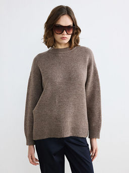 Bisiklet Yaka Kad?n Triko Kazak