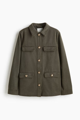 Chaqueta cargo de sarga