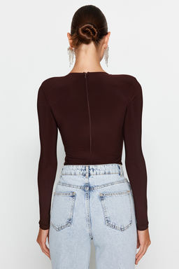 Kahverengi Cut Out/Pencere Detayl? Orme Body TPRAW24BD00001