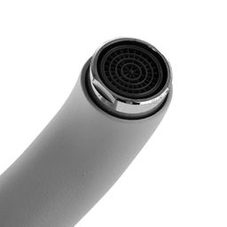 Смеситель для кухни Accoona A84043G, однорычажный, силумин, белый