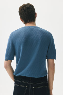 Camiseta de punto Slim Fit - H&m фото 7