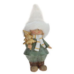 Фигурка декоративная "Девочка/Мальчик", L6 W5 H15 см, 2в.