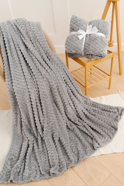 Плед покрывало Черепаха однотонный велсофт - Натали фото 9