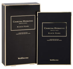 Charcoal Hydrating Ampoule Mask (Black Pearl) - Маска для лица востанавливающая с углем и жемчугом, 25 мл