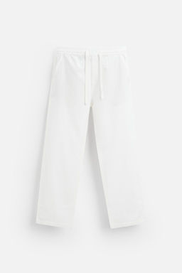 COTTON-LINEN RELAXED FIT TROUSERS - Zara фото 8