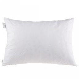 Подушка для сна 50х70см "Перышко" 2-х камерная, наполнитель исскуственный лебяжий пух высшего сорта, чехол съемный, на молнии (тик смесовый, состав 30% хлопок/70% п/э), внутренний чехол нетканное полотно (п/э100%), вес 950гр, упаковка п/э пресс, "Дом