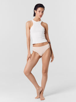 Цена за 2 штуки! Трусы женские бразилиана мультипак (3шт.) в бежевом цвете - Mark formelle фото 4