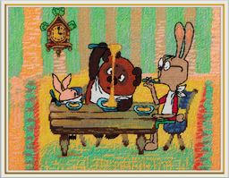 Klart набор для вышивания Союзмультфильм CMF-8-573 В гостях у кролика 24 х 17 см