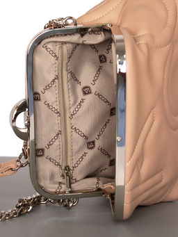 LACCOMA сумка Жасмин-Л815-темно-пудровый эко кожа хлопок фото 4