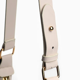 Сумка женская из искусственной кожи, 22×23×6 см, бежевая