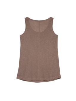 CONTE Легкий льняной топ LD 920 latte