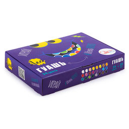 Краска гуашь Лео Играй набор в картонной упаковке LPG-0124 24 цв. х 20 мл