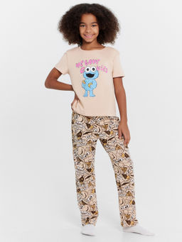 Пижама для девочек с принтом "Me love cookies"