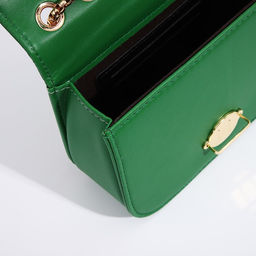 Сумка-мессенджер на клапане, цвет зелёный - Simaland фото 8