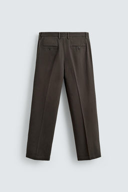 WASHED-EFFECT SUIT TROUSERS - Zara фото 7