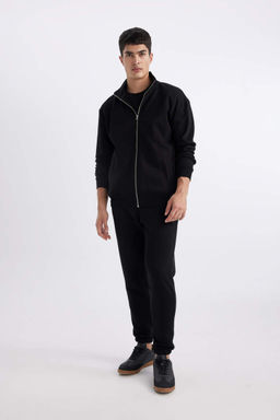 Толстовка Comfort Fit с воротником-стойкой на молнии - Defacto фото 2