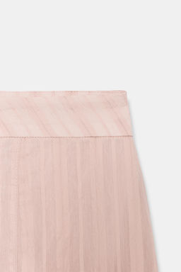 FALDA MIDI GODETS / Rosa empolvado - Zara фото 7