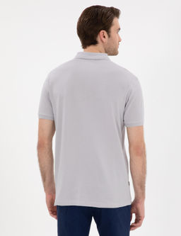 A__k Gri Slim Fit K_vr_lmaz Polo Yaka Basic Ti__rt - Pierre cardin фото 5