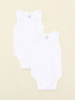 Bisiklet Yaka Basic Organik Pamuklu Erkek Bebek ??t??tl? Body 2li