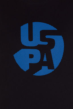 Мужская черная футболка с круглым вырезом - U.s. polo assn фото 12