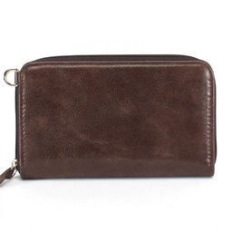 Портмоне/клатч жен Croco-1301 натуральная кожа 3 отд, 1 карм (рем-петля+плеч рем), бежевый питон/коричн. темный крек (501-225) 228585  фото 2