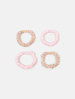 Резинки для волос Беж/Роза 4 шт - Bungly фото 4