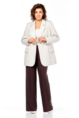 Костюм Olga Style С952 серый,коричневый