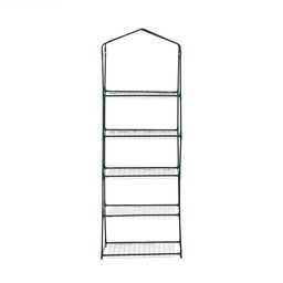 Стеллаж для рассады, 5 полок, 190×40×65 см, металлический каркас d=12 мм, без чехла, Greengo