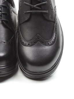 03-5063 BLACK Полуботинки женские (натуральная кожа)