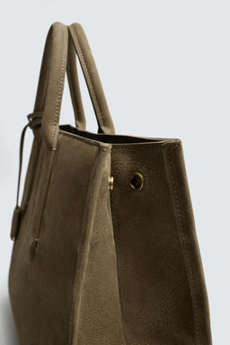 BANDOLERA PIEL / Gris Topo - Zara фото 7