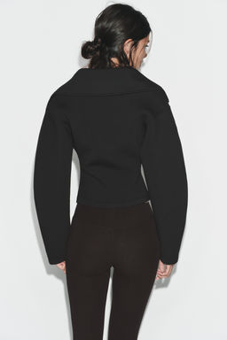 FITTED NEOPRENE-EFFECT JACKET - Zara фото 13