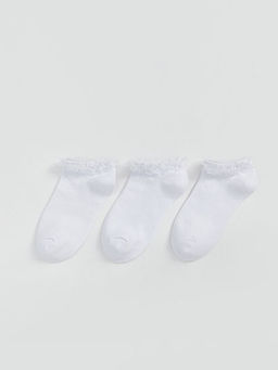 Dantel Detayl? K?z ?ocuk Patik ?orap 3l?