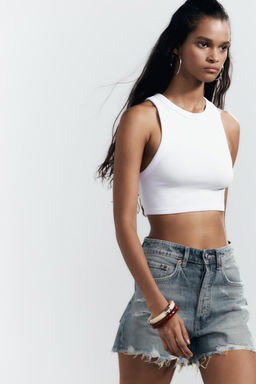 RIBBED STRAPPY TOP - Zara фото 4