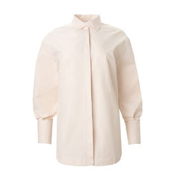Рубашка женская с рукавами фонариками MINAKU: Casual Collection, размер 44, цвет молочный