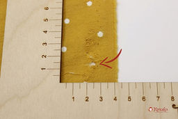 Теплый хлопок Россыпь гороха на горчичном, ш.1.5м, хлопок-100%, 160гр/м.кв - Купава фото 5