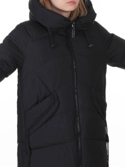 A622 BLACK Куртка зимняя женская (200 гр. био-пух)