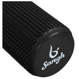 Ролик массажный Sangh, 30×9 см, цвет чёрный
